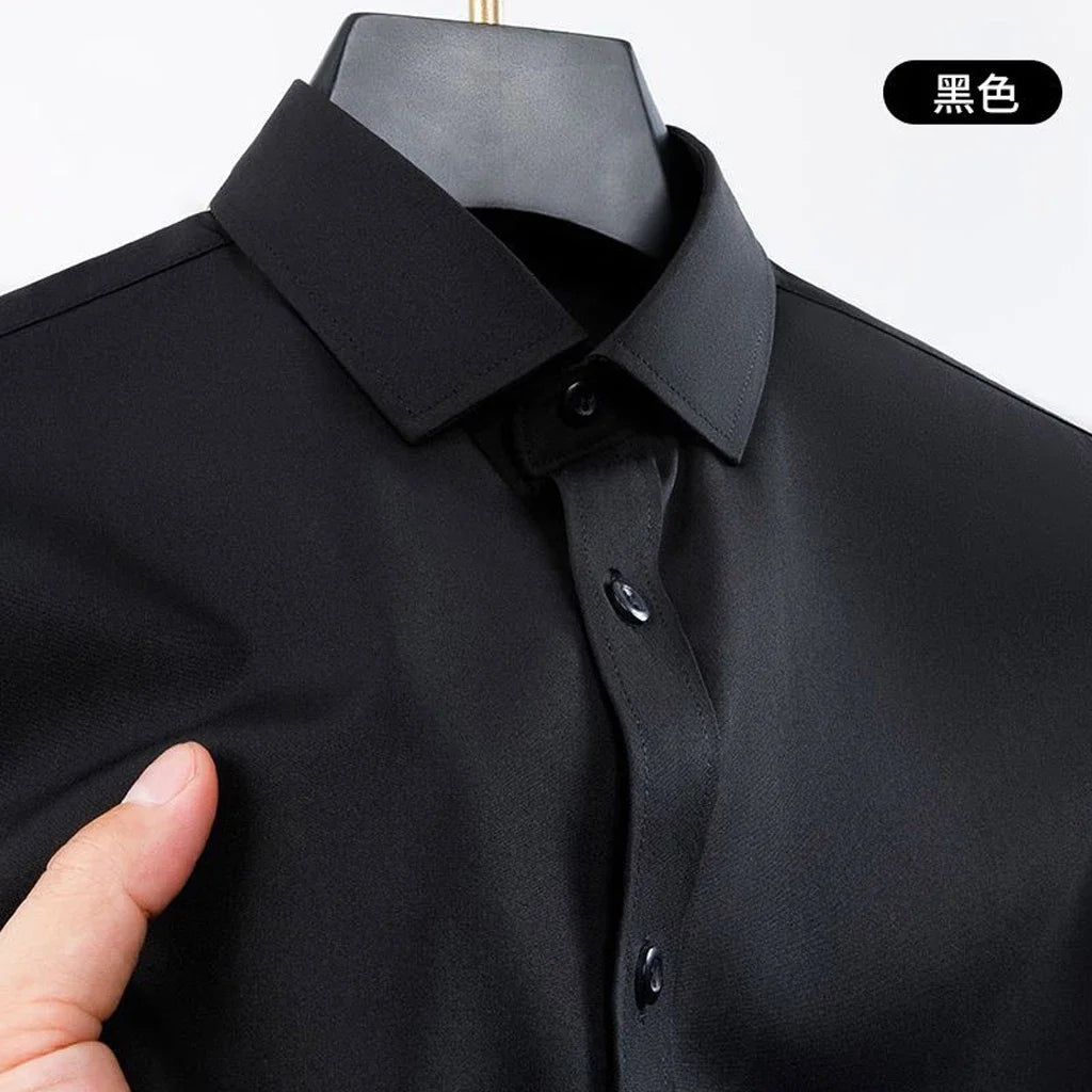 WRINKLE-FREE SLIM FIT LONG-SLEEVE SHIRT