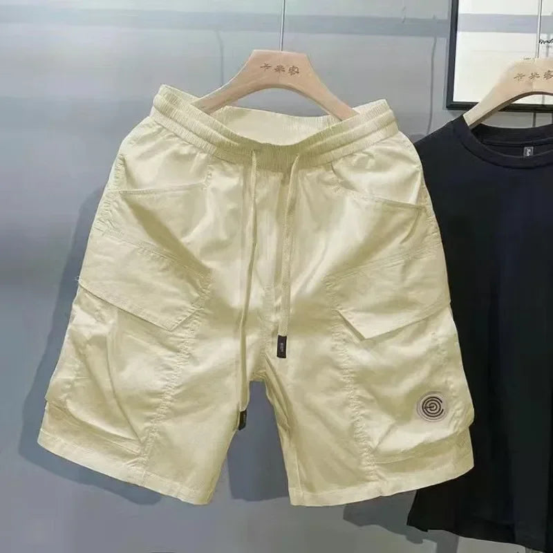 STRETCH CARGO SHORTS WITH DRAWSTRING