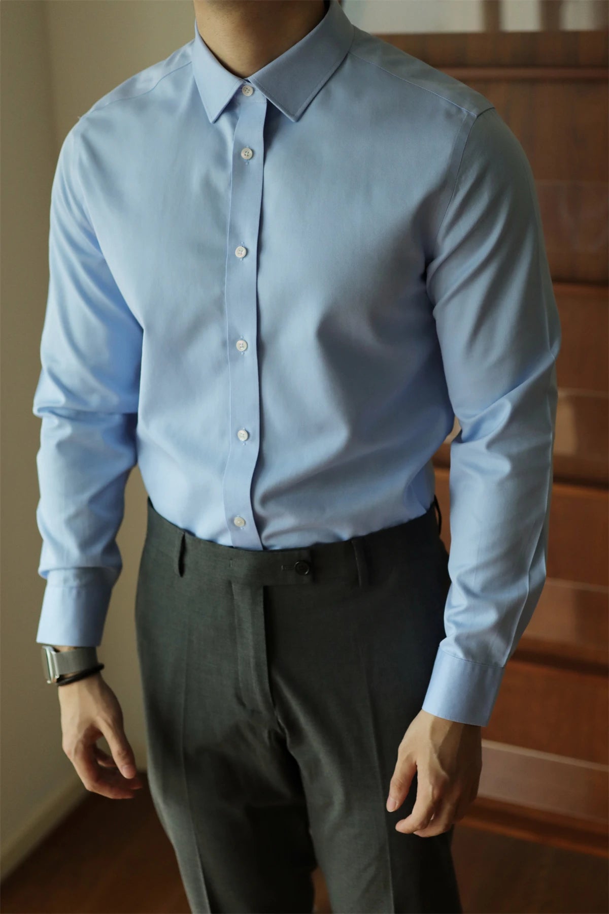 WRINKLE-FREE SLIM FIT LONG-SLEEVE SHIRT
