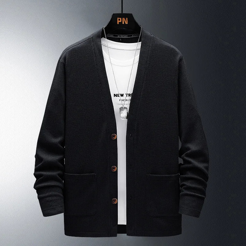 PLUS SIZE COTTON KNIT CARDIGAN