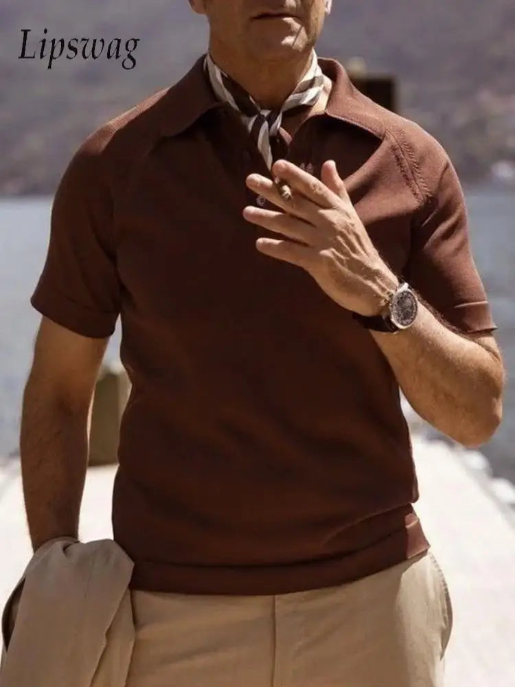 VINTAGE KNIT SLIM FIT POLO SHIRT