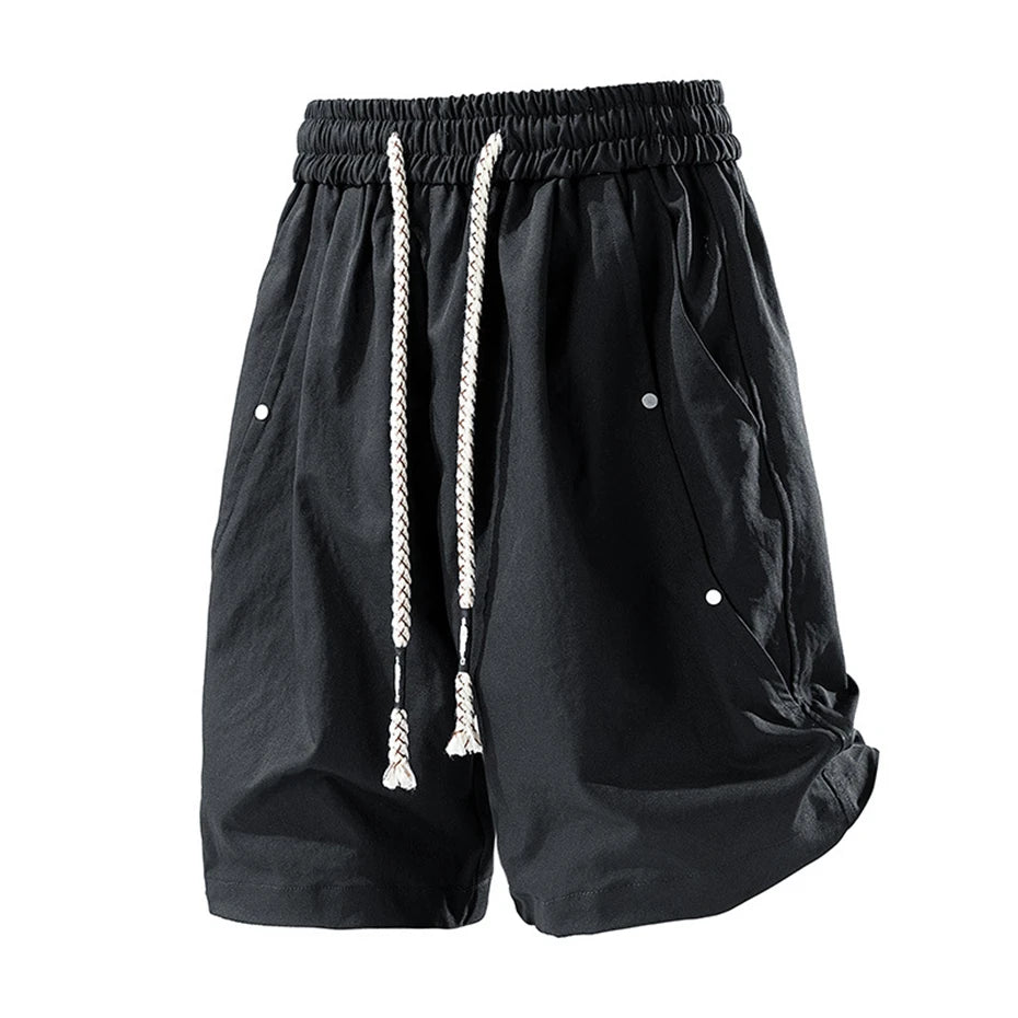 PLUS SIZE CARGO SHORTS WITH ELASTIC WAIST