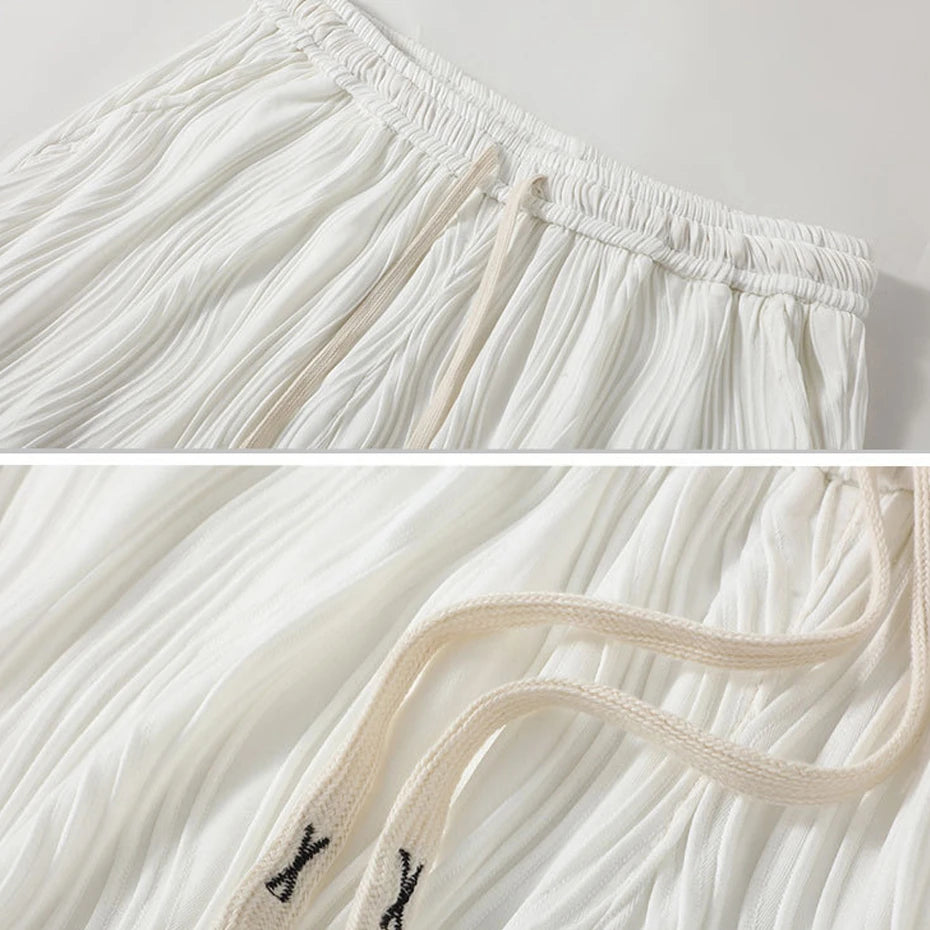 PLUS SIZE ELASTIC WAIST SUMMER SHORTS