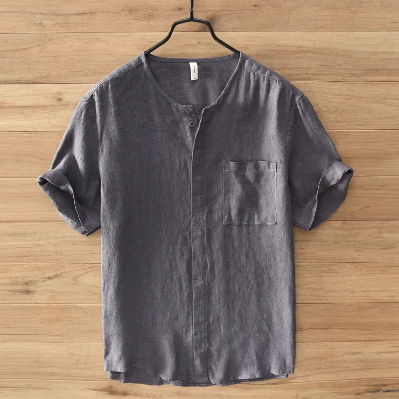 100% LINEN VINTAGE CASUAL SHIRT