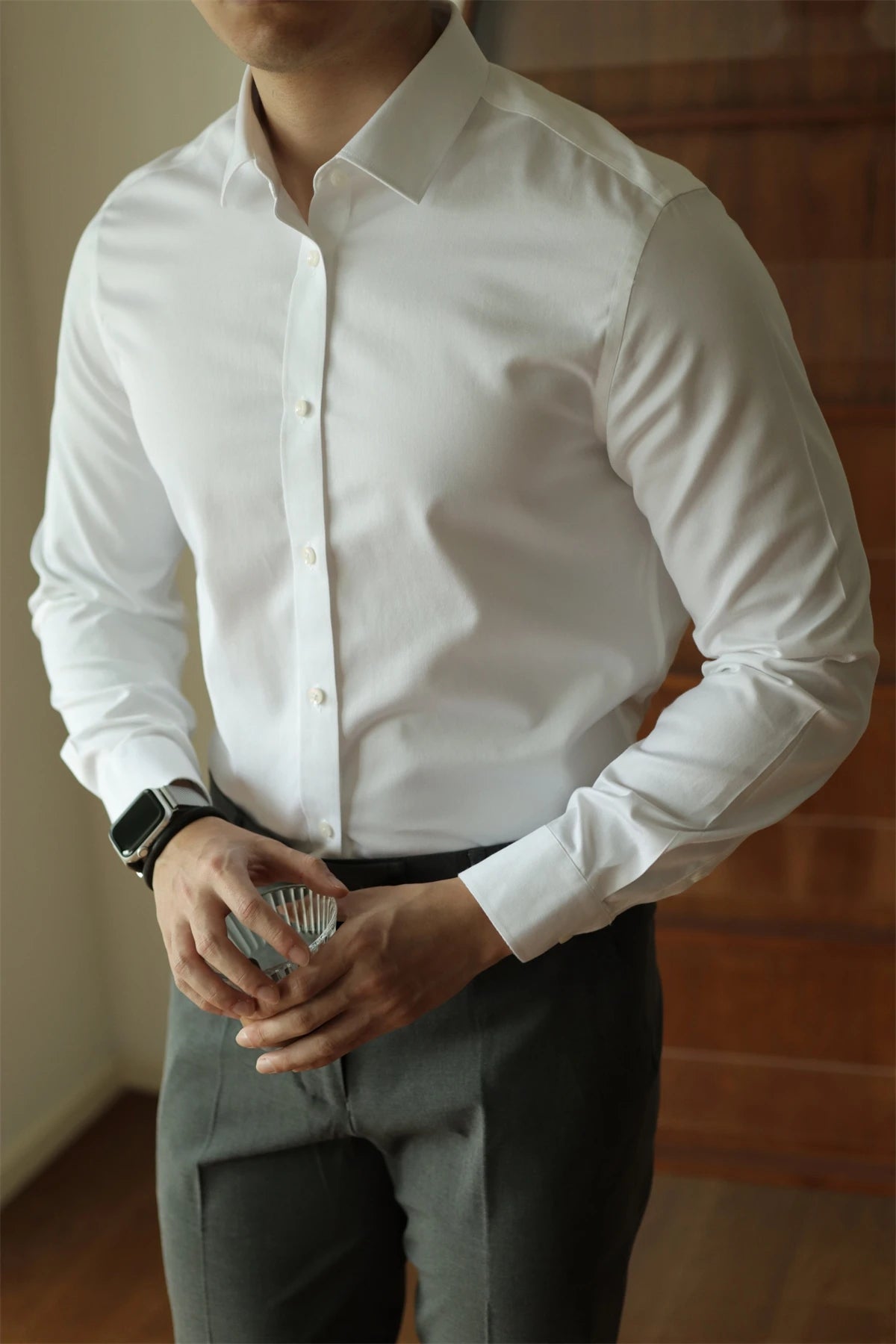 WRINKLE-FREE SLIM FIT LONG-SLEEVE SHIRT