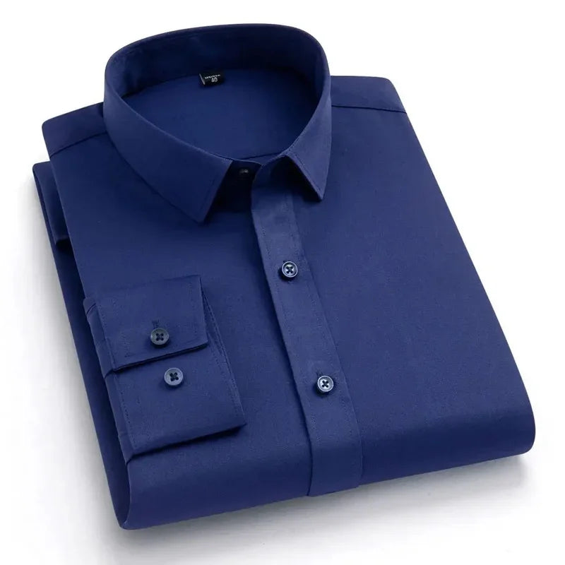 WRINKLE-FREE SLIM FIT LONG-SLEEVE SHIRT