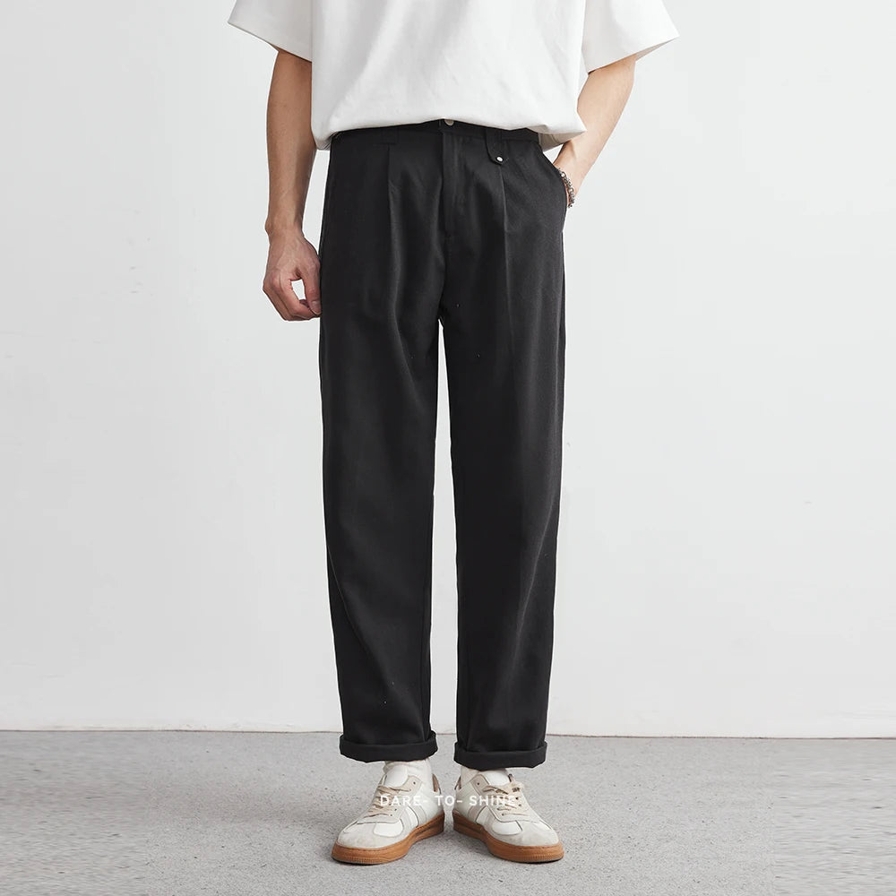 LYOCELL TENCEL LOOSE CASUAL PANTS