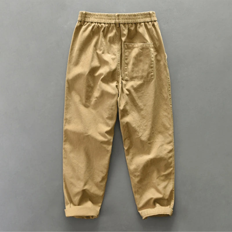 100% COTTON LOOSE CARGO PANTS