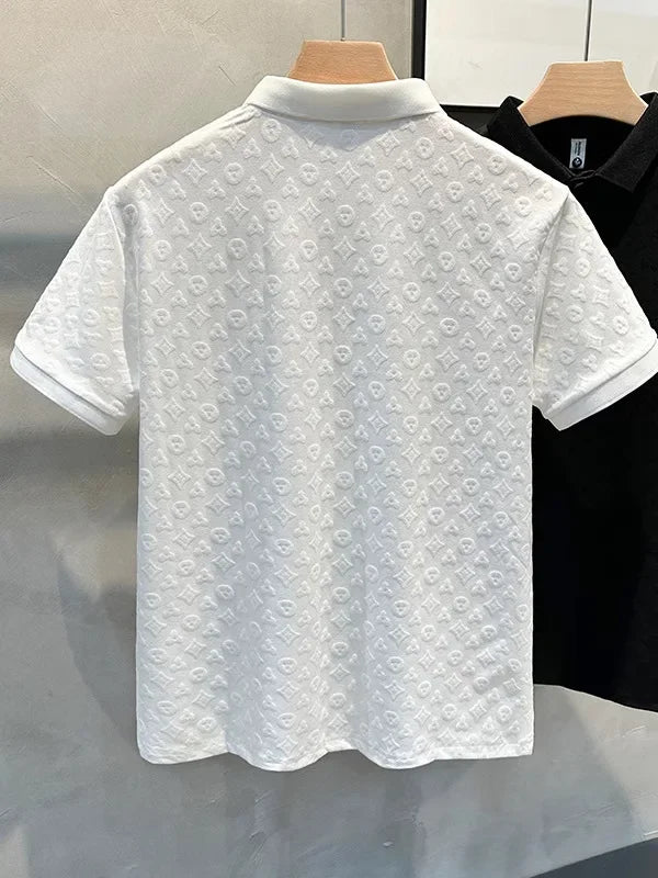 ICE SILK HOLLOW SHORT-SLEEVE POLO