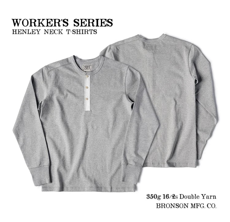 HEAVYWEIGHT LONG-SLEEVE HENLEY SHIRT