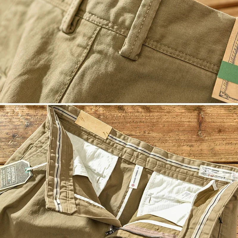PURE COTTON LOOSE CARGO PANTS