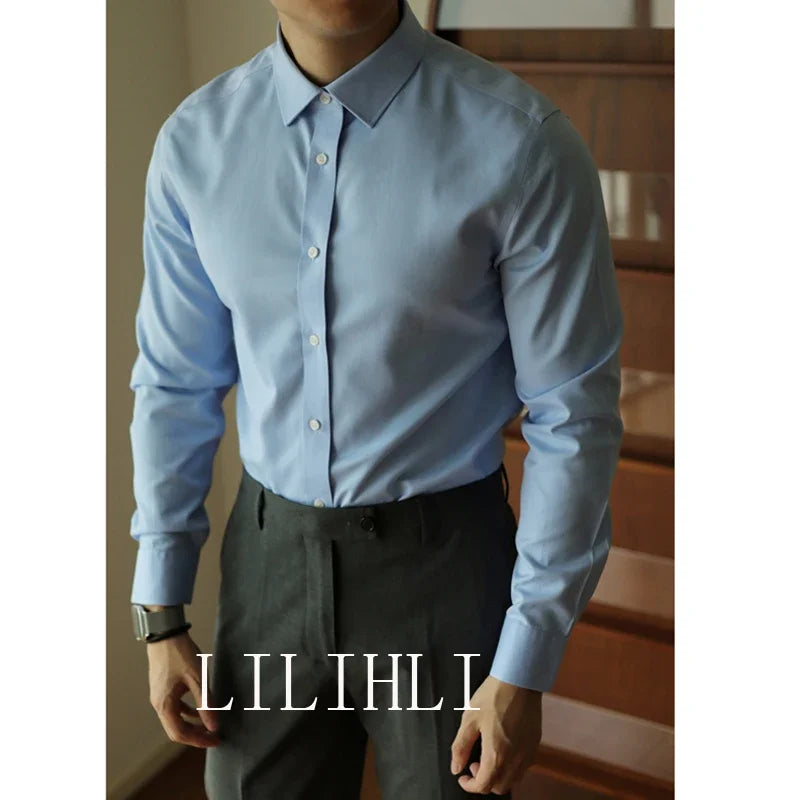 WRINKLE-FREE SLIM FIT LONG-SLEEVE SHIRT