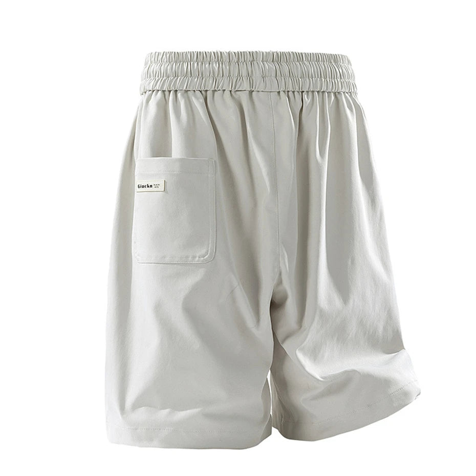 PLUS SIZE CARGO SHORTS WITH ELASTIC WAIST
