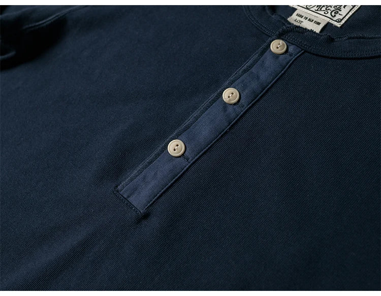 HEAVYWEIGHT LONG-SLEEVE HENLEY SHIRT