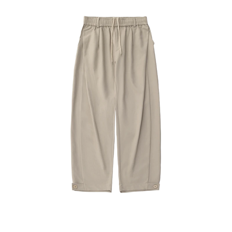 PLEATED RETRO LOOSE FIT TROUSERS