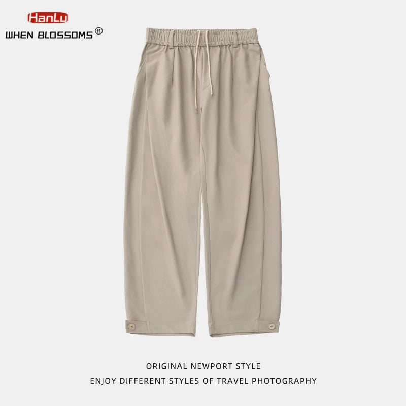 PLEATED RETRO LOOSE FIT TROUSERS