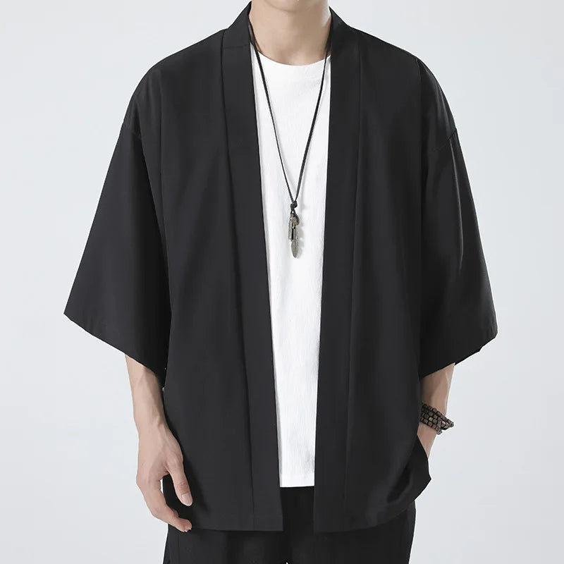 JAPANESE STYLE KIMONO CARDIGAN SHIRT