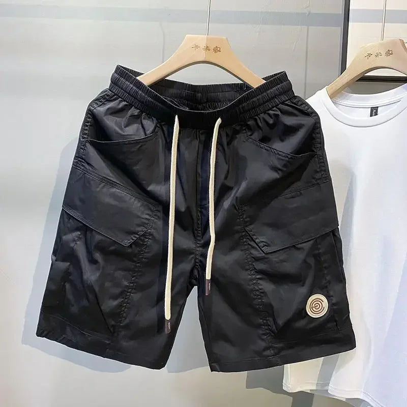 STRETCH CARGO SHORTS WITH DRAWSTRING
