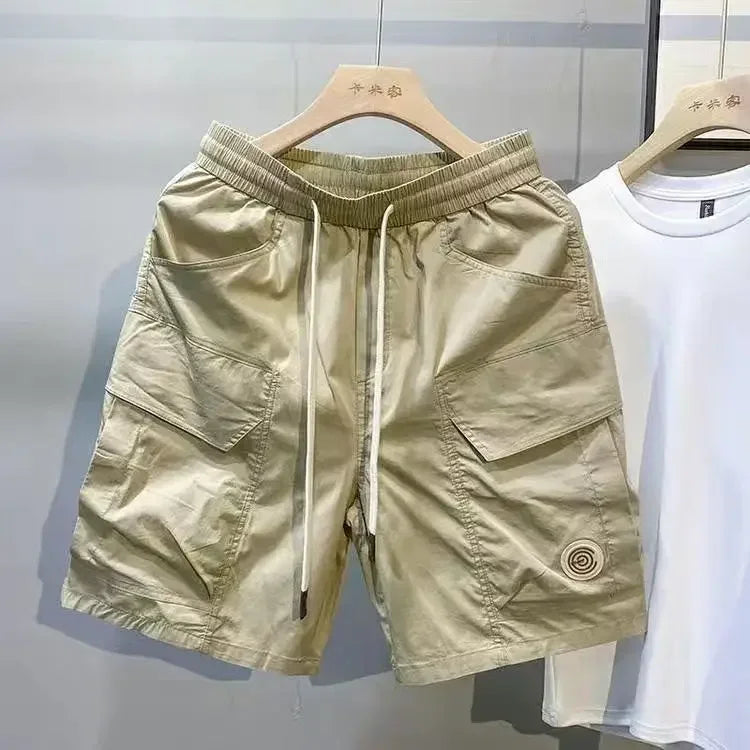 STRETCH CARGO SHORTS WITH DRAWSTRING