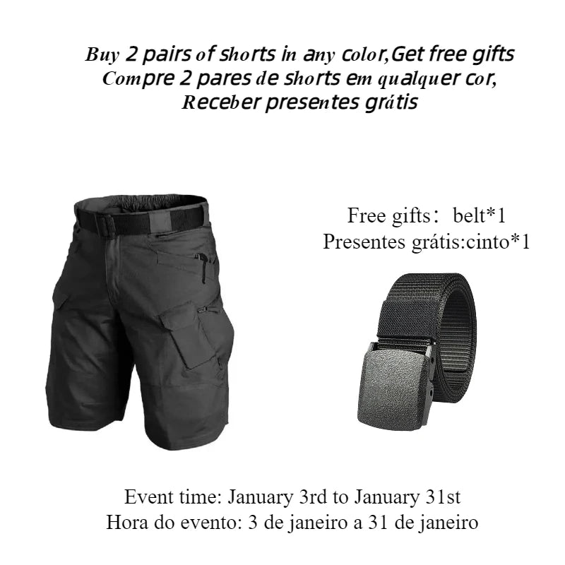 WATERPROOF MILITARY TACTICAL CARGO SHORTS