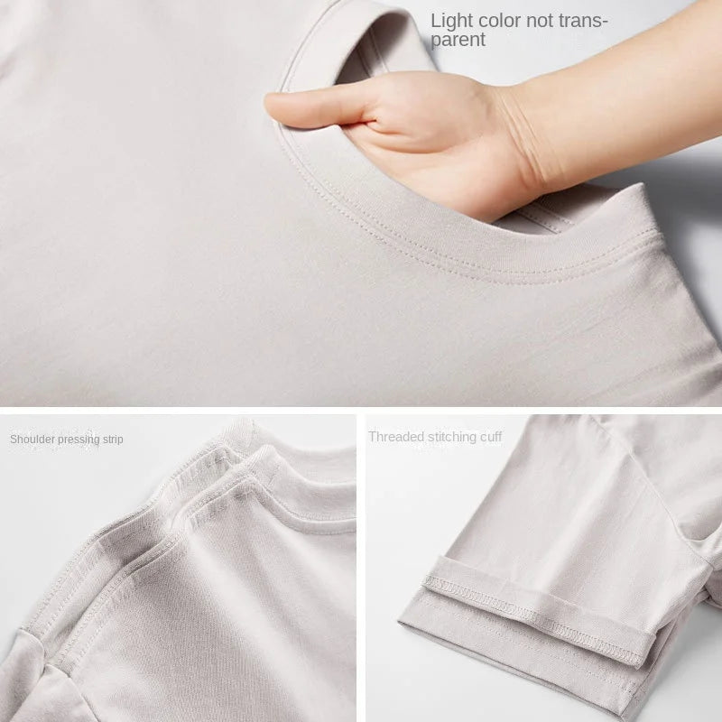 PURE COTTON LOOSE CASUAL T-SHIRT