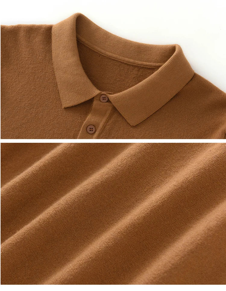 100% PURE WOOL BUSINESS POLO