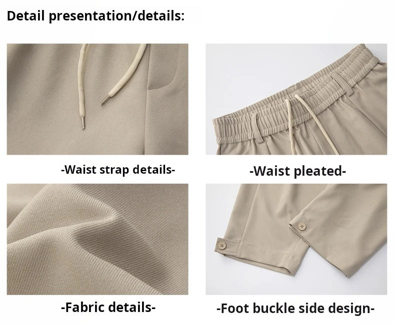 PLEATED RETRO LOOSE FIT TROUSERS