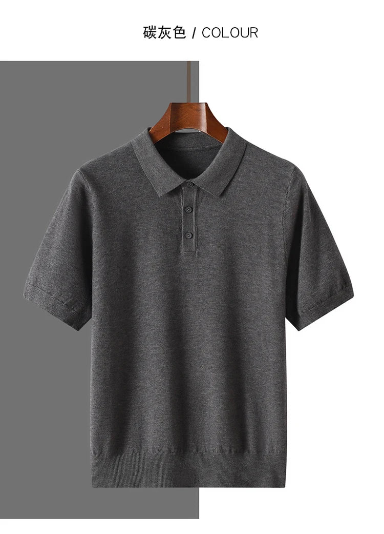 100% PURE WOOL BUSINESS POLO