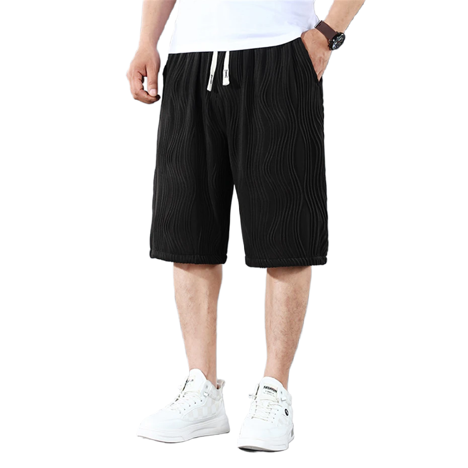 PLUS SIZE ELASTIC WAIST SUMMER SHORTS