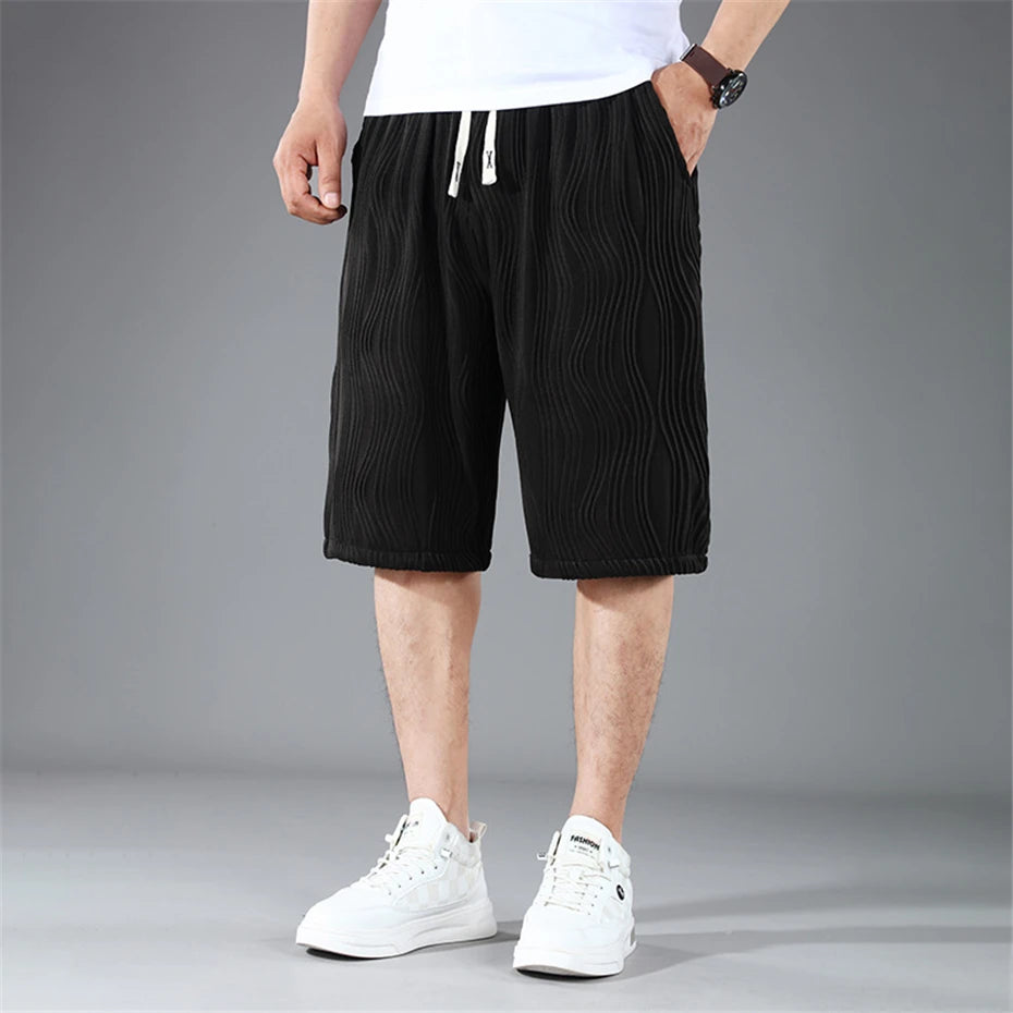 PLUS SIZE ELASTIC WAIST SUMMER SHORTS
