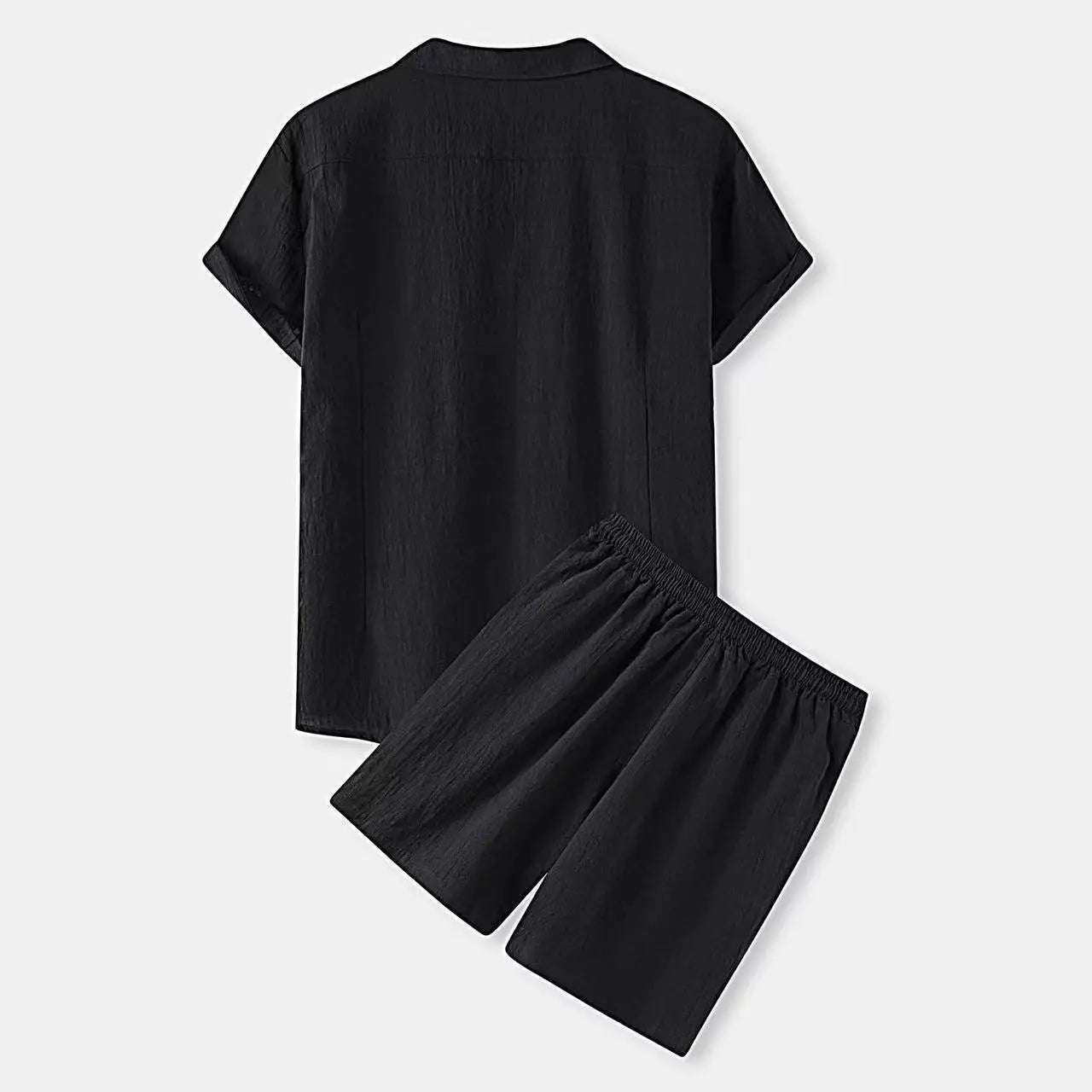 COTTON LINEN SHORT-SLEEVE SUMMER SET