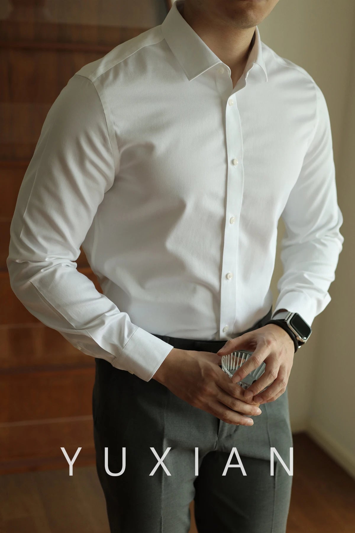 WRINKLE-FREE SLIM FIT LONG-SLEEVE SHIRT
