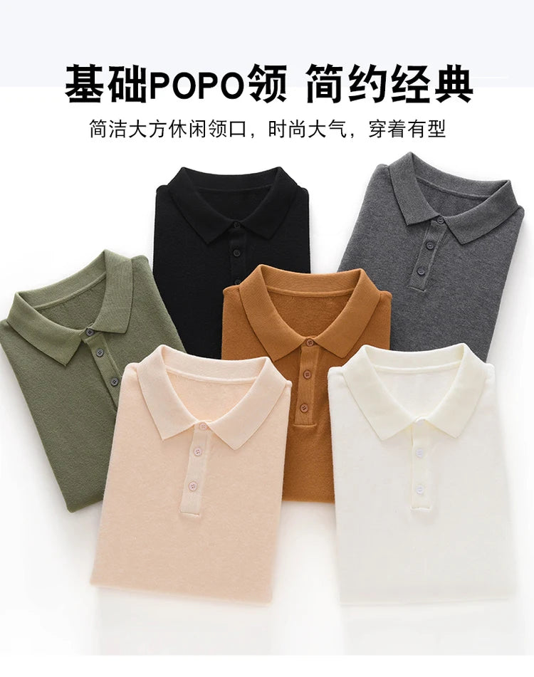100% PURE WOOL BUSINESS POLO
