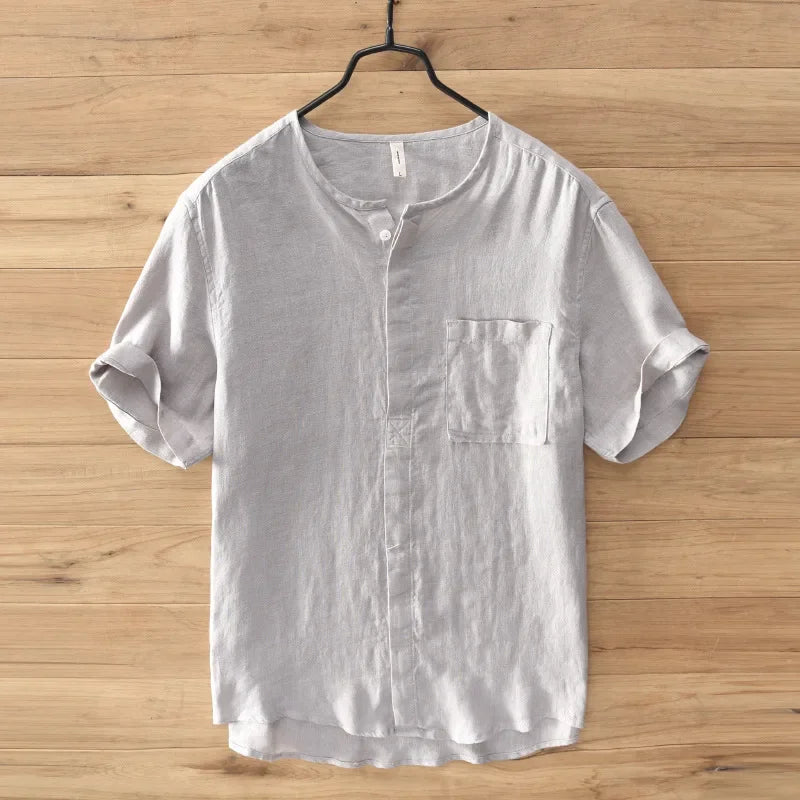 100% LINEN VINTAGE CASUAL SHIRT