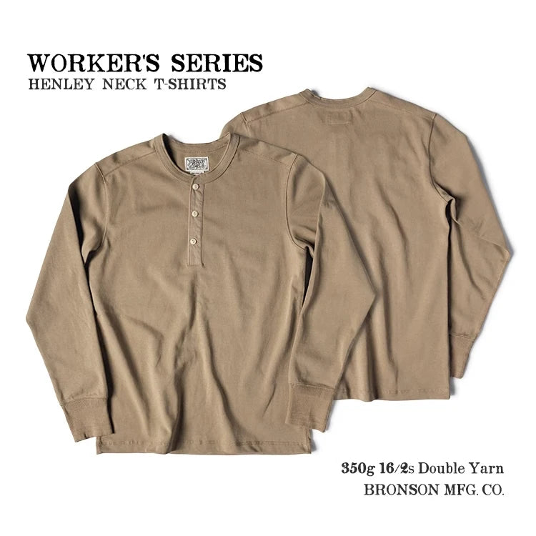 HEAVYWEIGHT LONG-SLEEVE HENLEY SHIRT