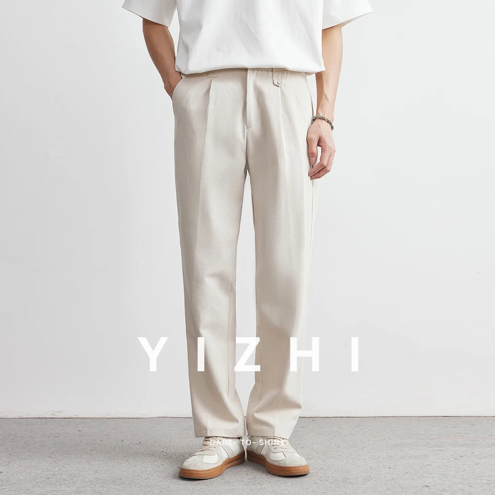 LYOCELL TENCEL LOOSE CASUAL PANTS