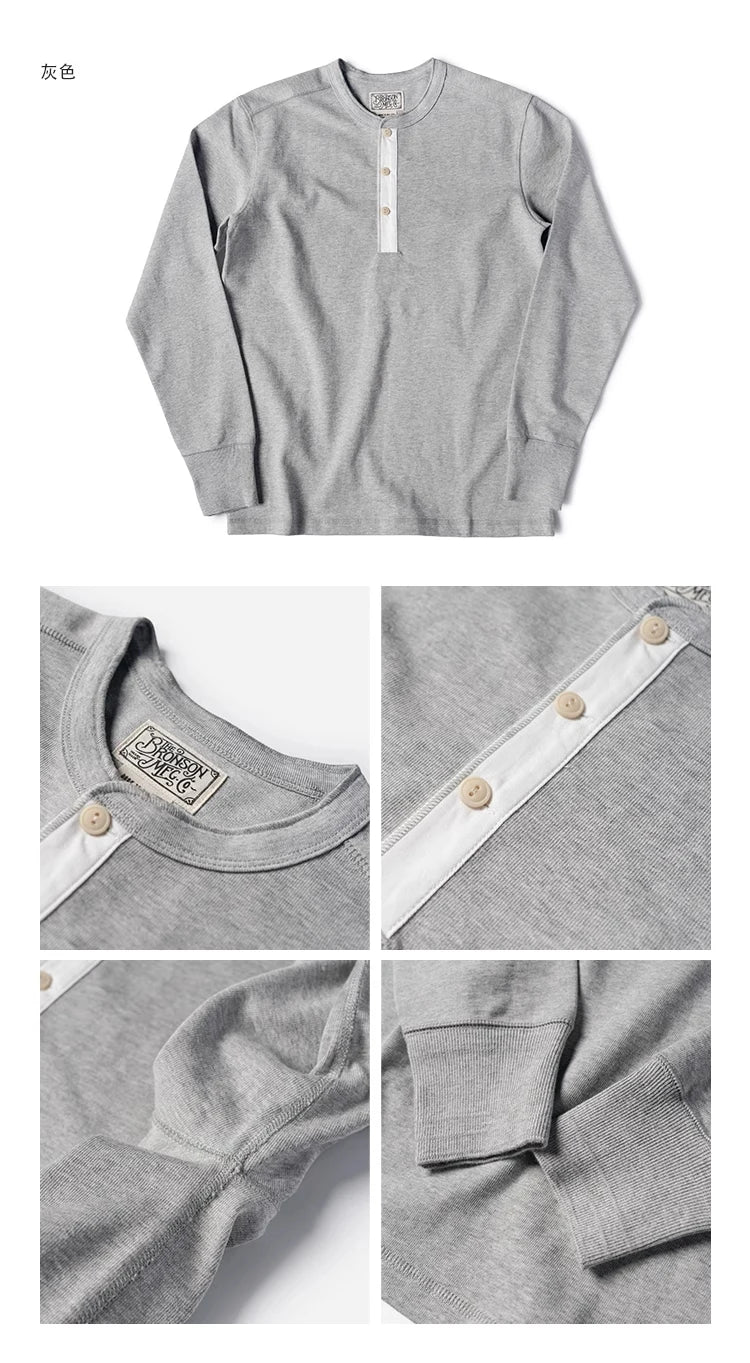 HEAVYWEIGHT LONG-SLEEVE HENLEY SHIRT