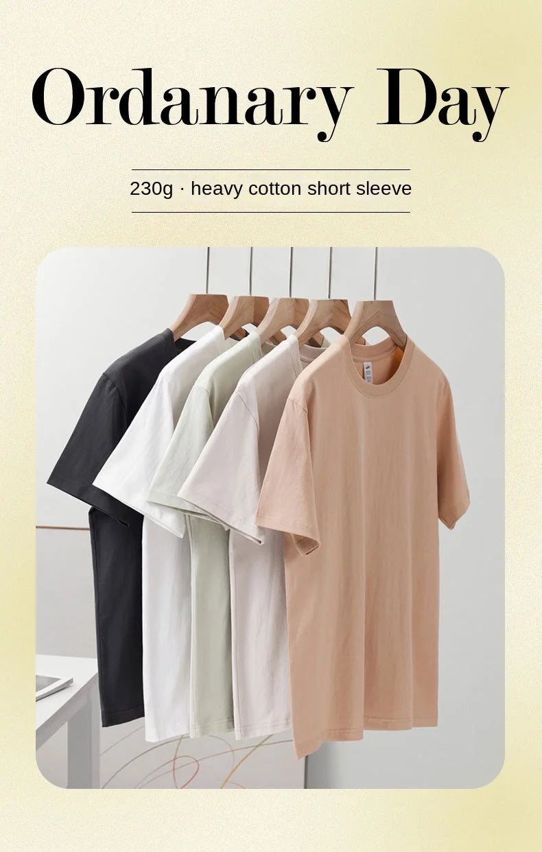 PURE COTTON LOOSE CASUAL T-SHIRT