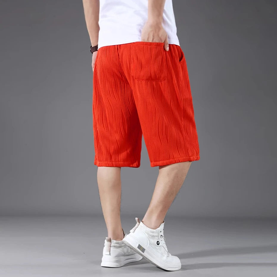 PLUS SIZE ELASTIC WAIST SUMMER SHORTS