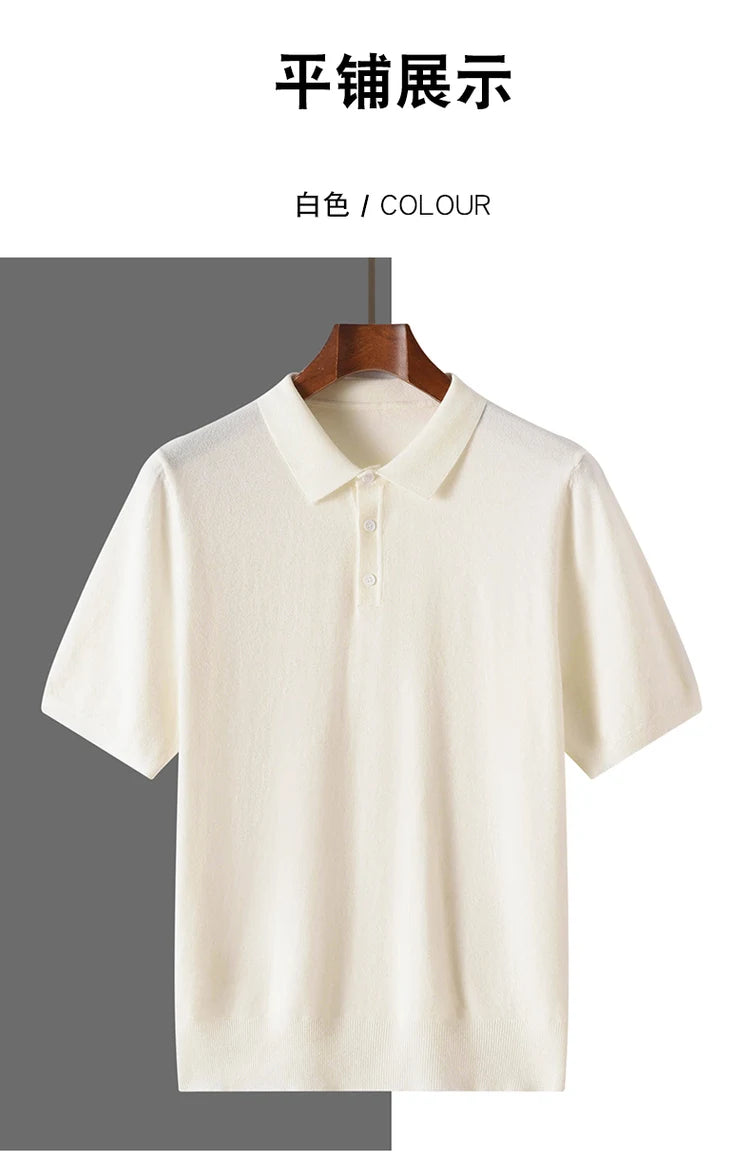 100% PURE WOOL BUSINESS POLO