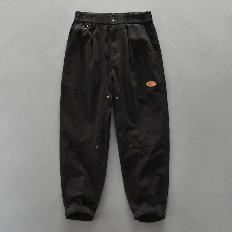 100% COTTON LOOSE CARGO PANTS