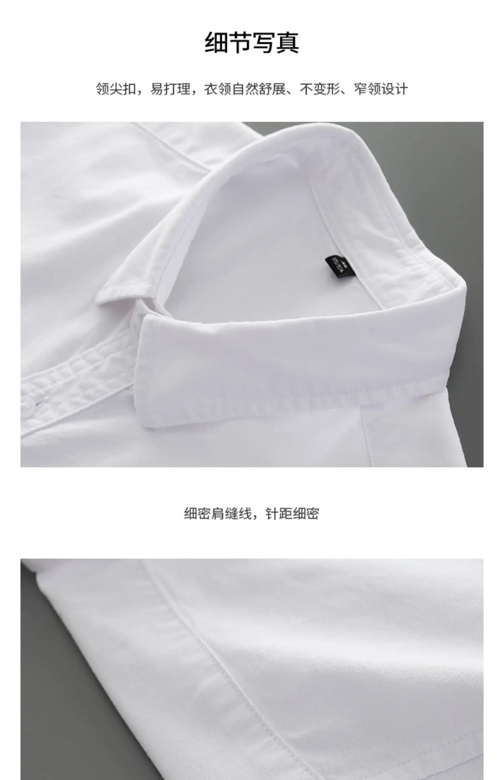 100% COTTON OXFORD SHORT-SLEEVE SHIRT