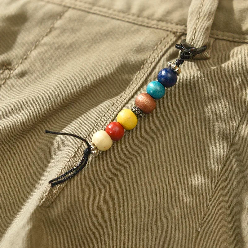 PURE COTTON LOOSE CARGO PANTS