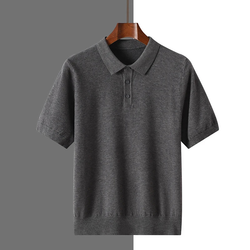 100% PURE WOOL BUSINESS POLO