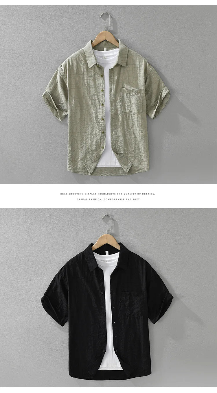 CLASSIC SOLID SHORT-SLEEVE SHIRT