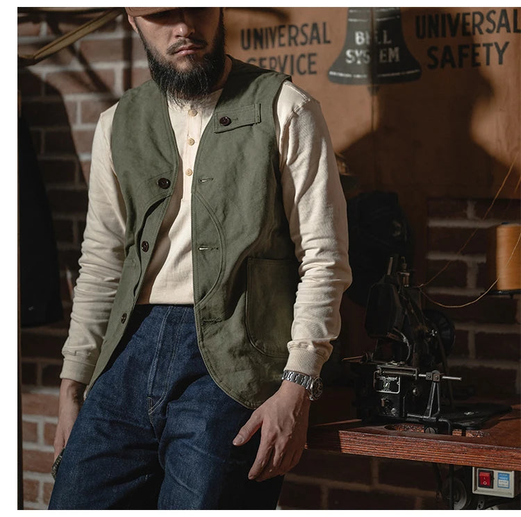 HEAVYWEIGHT LONG-SLEEVE HENLEY SHIRT