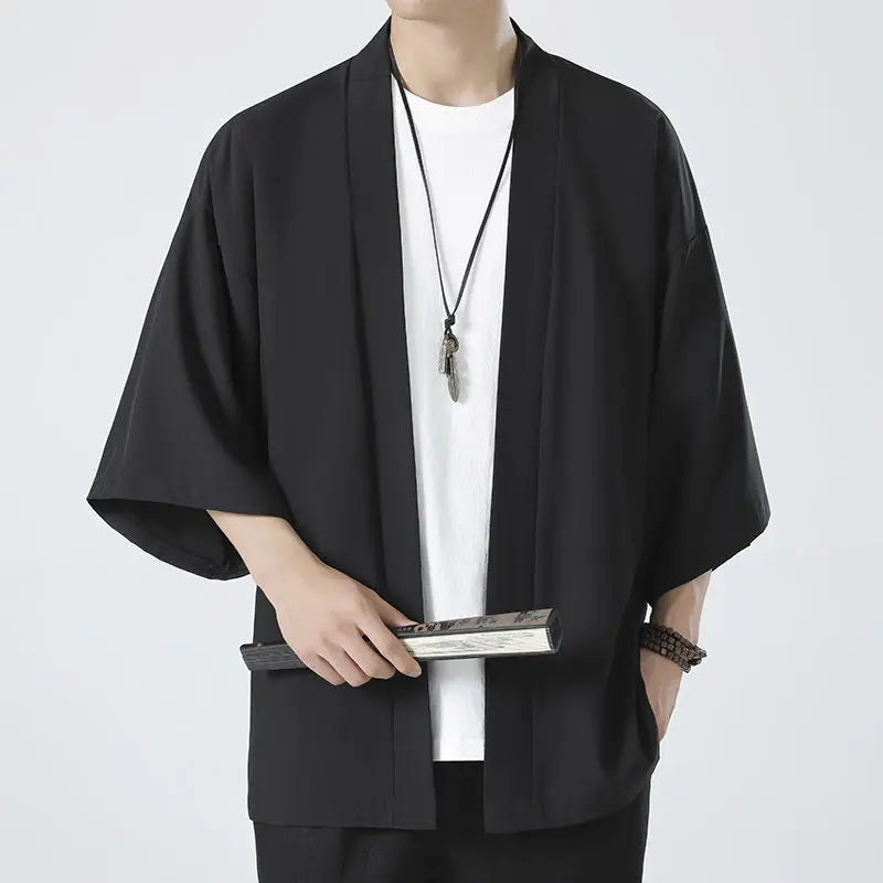 JAPANESE STYLE KIMONO CARDIGAN SHIRT
