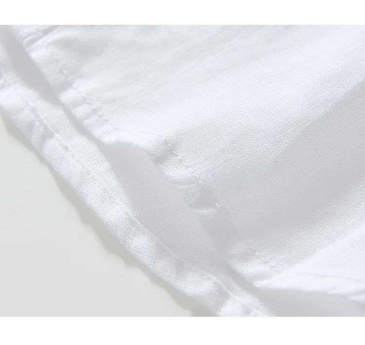 PURE LINEN SLIM CARGO SHIRT
