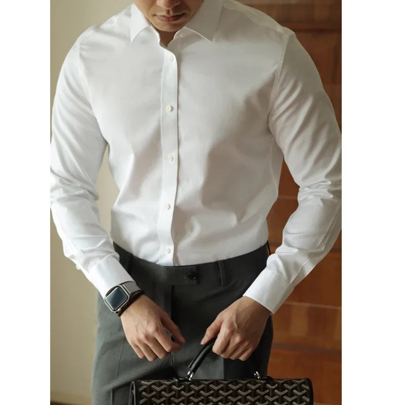 WRINKLE-FREE SLIM FIT LONG-SLEEVE SHIRT
