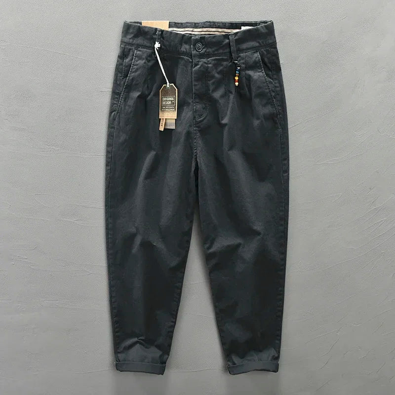 PURE COTTON LOOSE CARGO PANTS